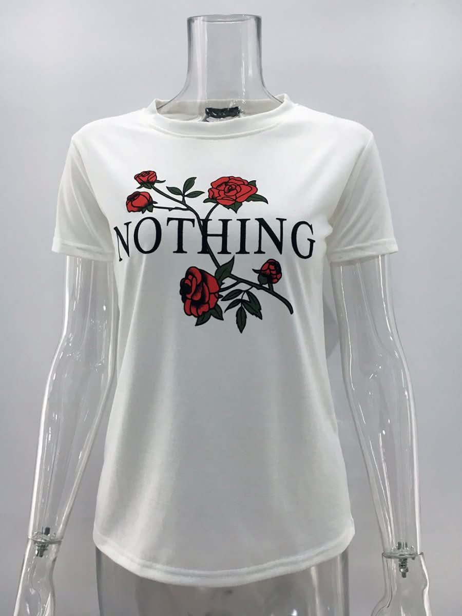 Women Summer Casual Blouse Shirt Loose T-Shirts Tops - Eshtree