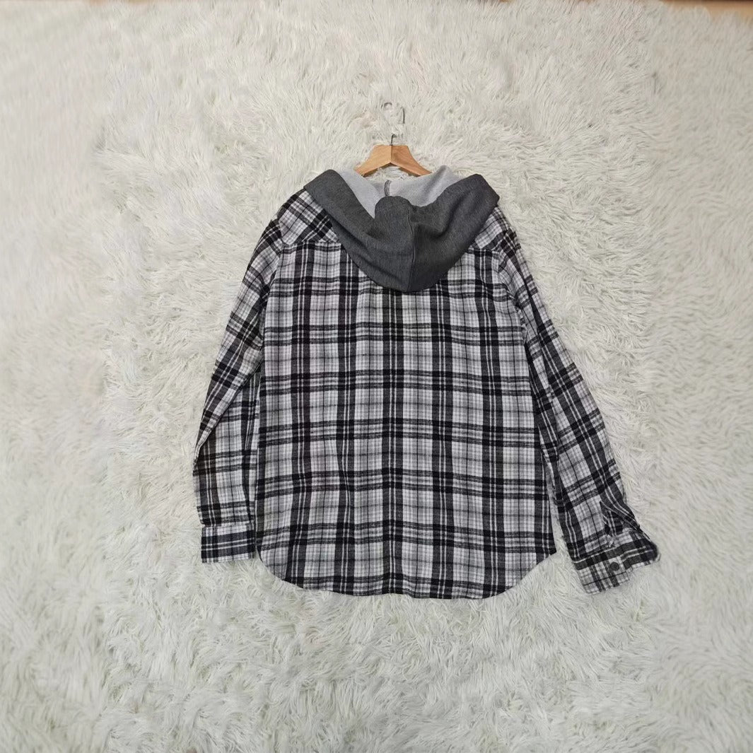 Women's Casual Fashion Loose - fit Plaid Shirt - Eshtree