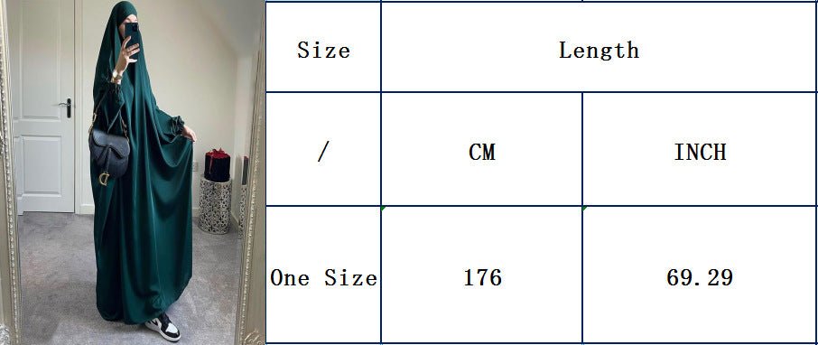 Women's Dress Dubai Middle East Turkey Plus Size Swing Robe - Eshtree