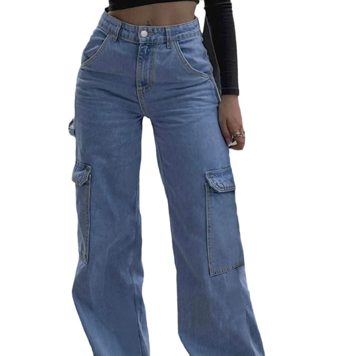 Women's Fashion Personality All - matching Straight Jeans - Eshtree