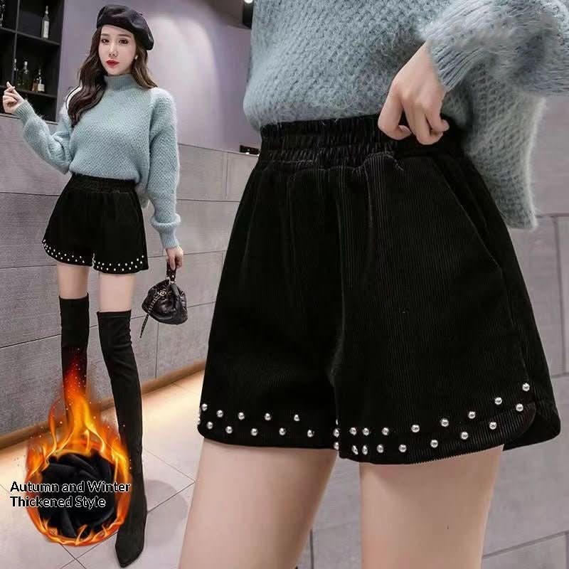 Womens High - Waisted Plus - Size Casual Wide - Leg Pants Loose Shorts - Eshtree