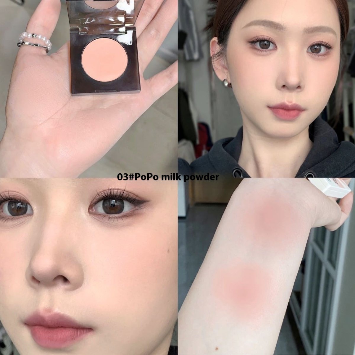 Women's Makeup Brightening Atmosphere Fried Glutinous Rice Cake Stuffed With Bean Paste Blusher Plate - Eshtree