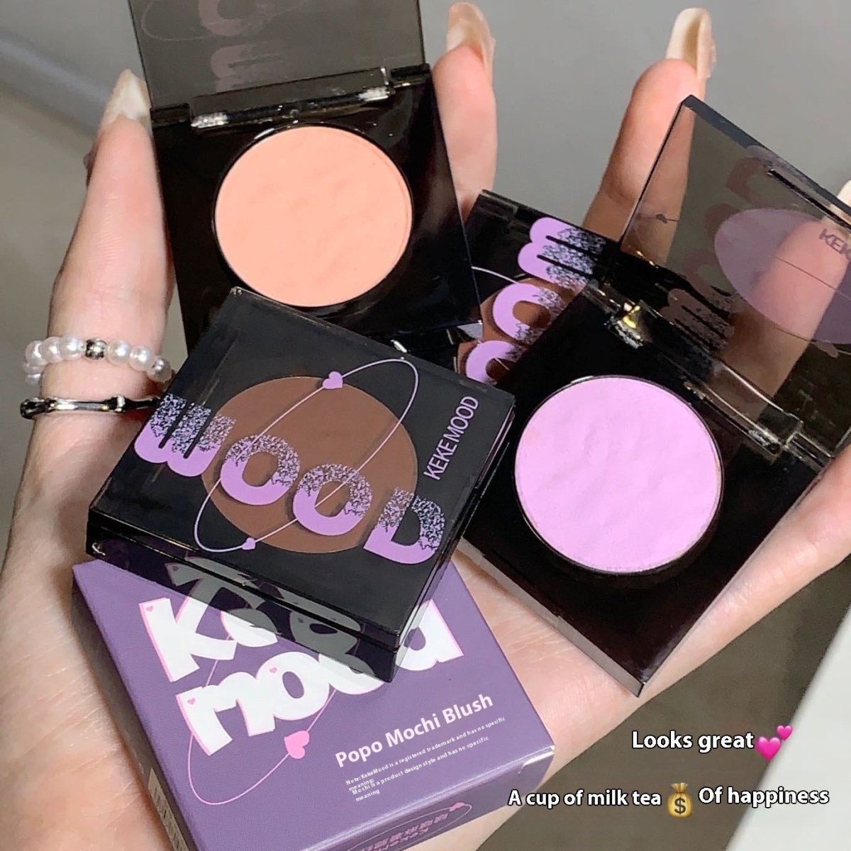 Women's Makeup Brightening Atmosphere Fried Glutinous Rice Cake Stuffed With Bean Paste Blusher Plate - Eshtree