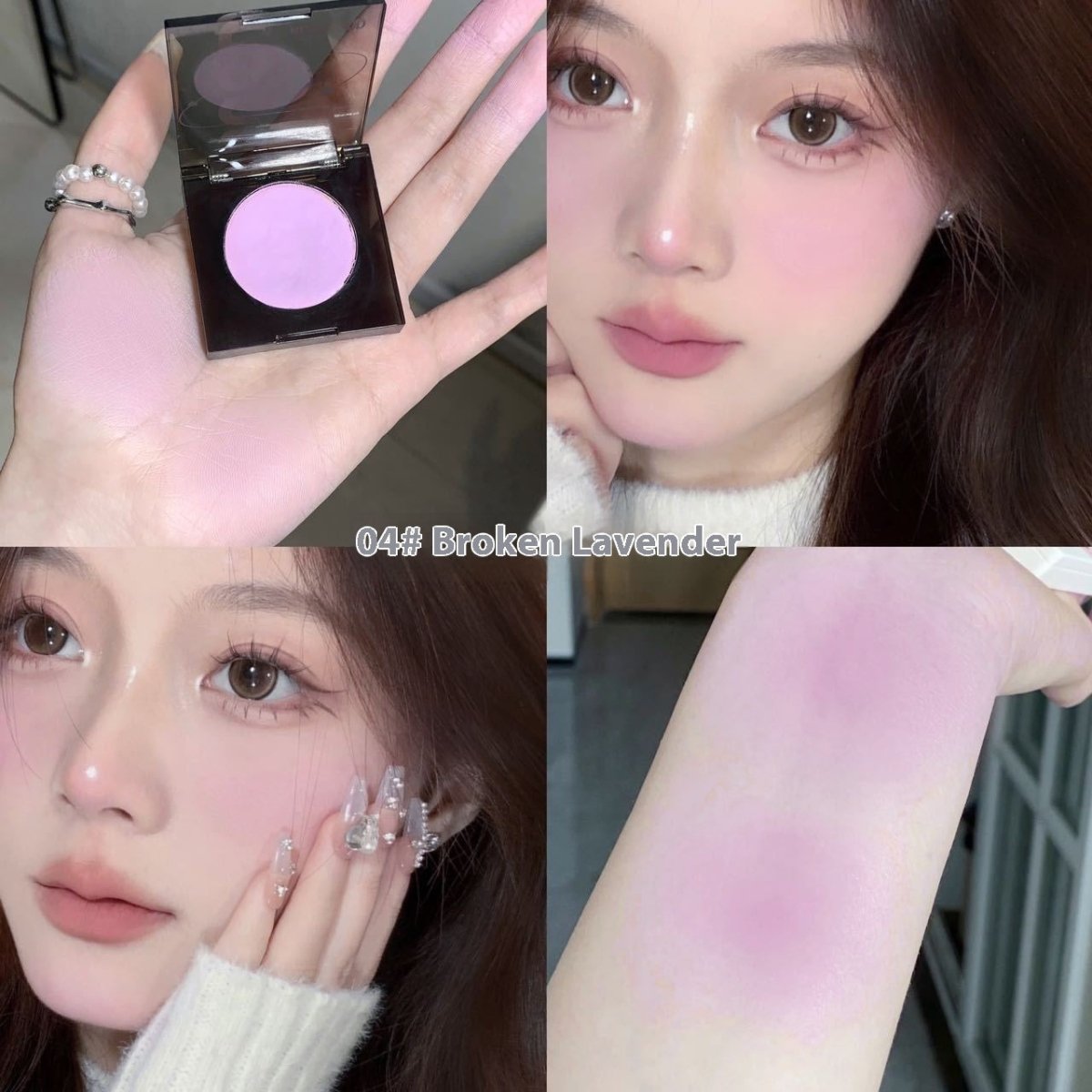 Women's Makeup Brightening Atmosphere Fried Glutinous Rice Cake Stuffed With Bean Paste Blusher Plate - Eshtree