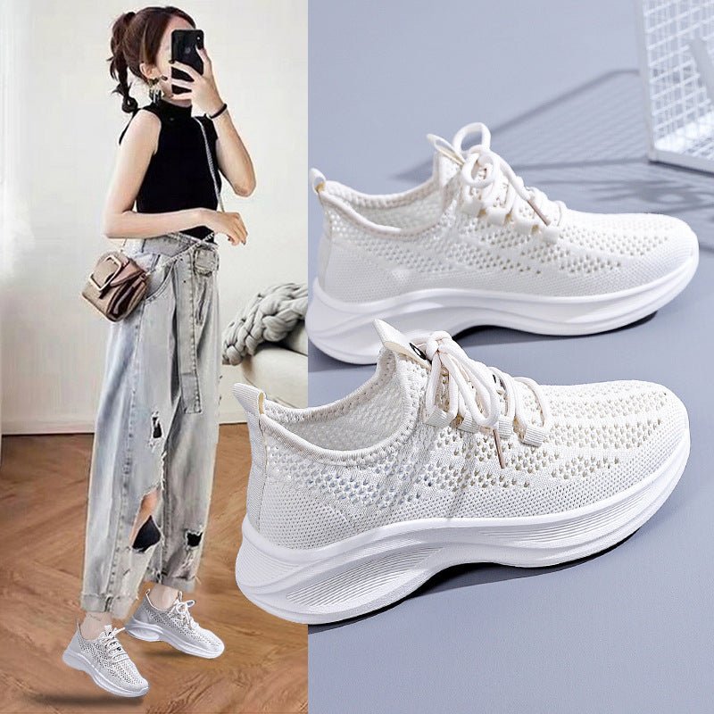 Womens Mesh Sneakers, Summer New Style, Korean - style Casual - Eshtree