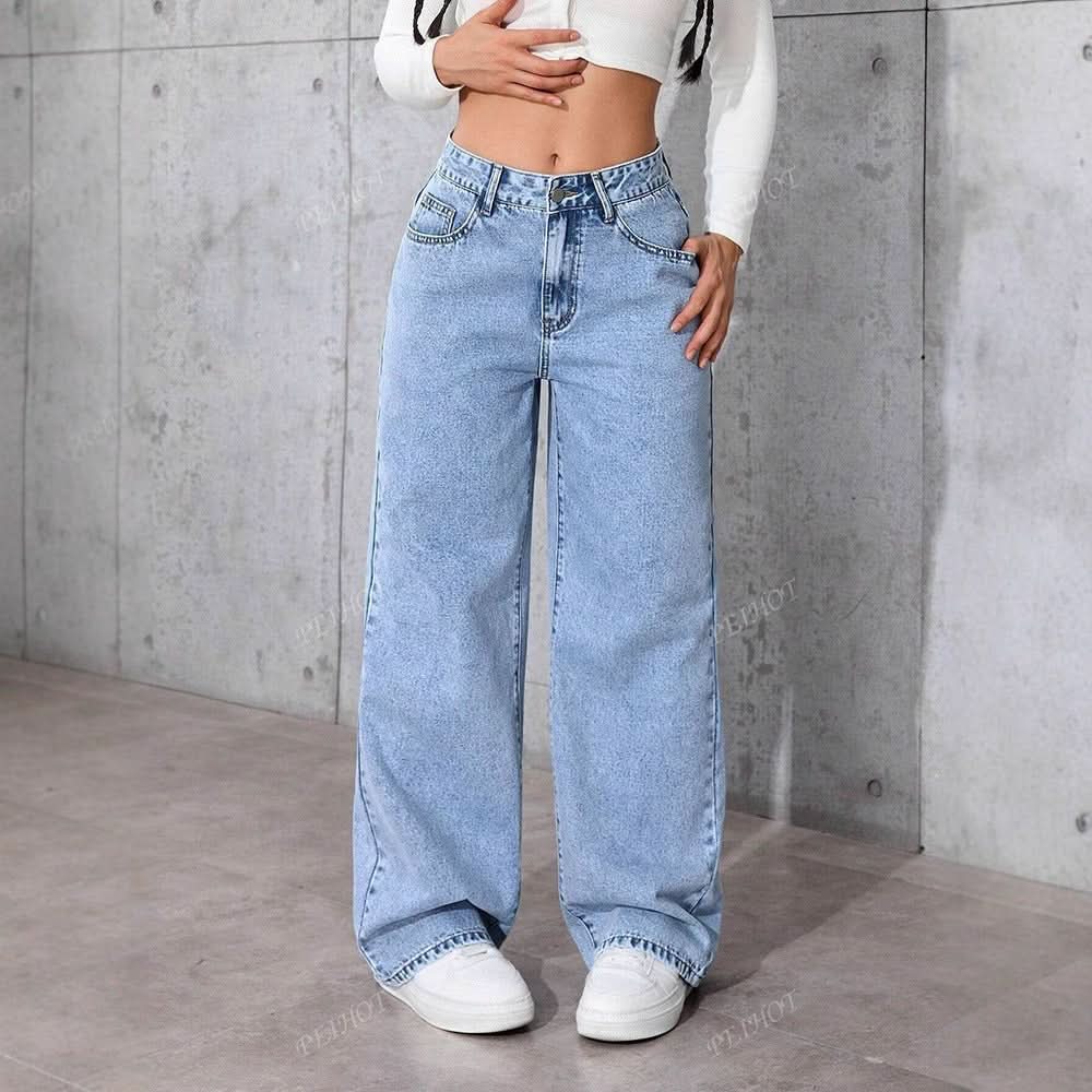 Women's Printed Jeans Summer Loose Trendy - Eshtree