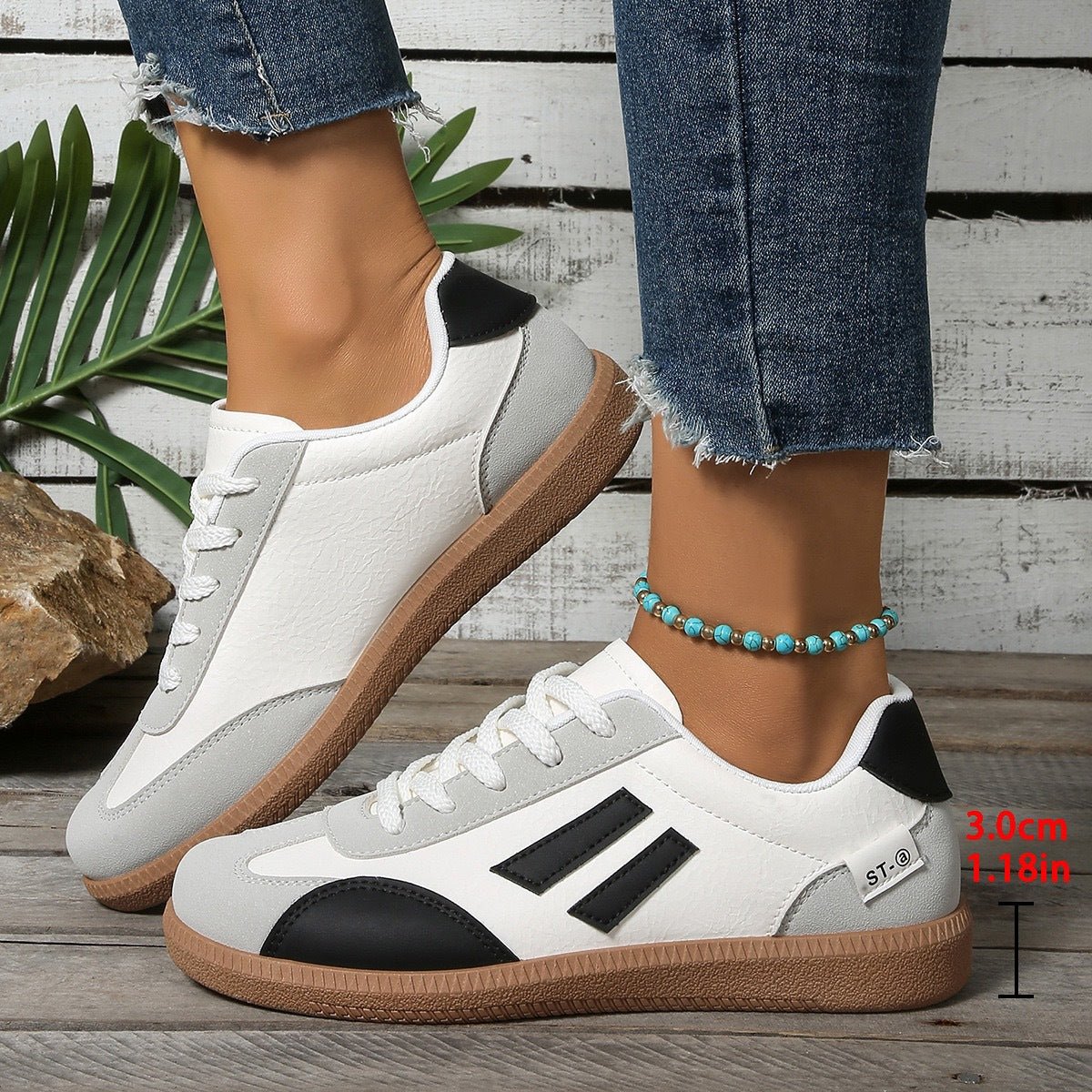 Womens Retro Flat - Soled Plus - Size Sneakers - Eshtree