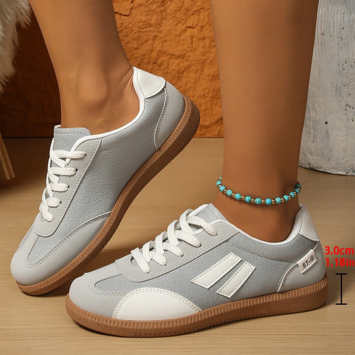 Womens Retro Flat - Soled Plus - Size Sneakers - Eshtree