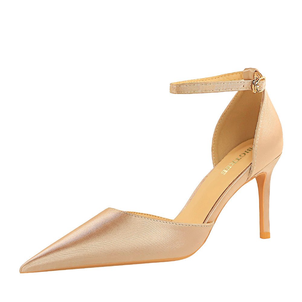 Women's Simple Hollow Heels - Eshtree