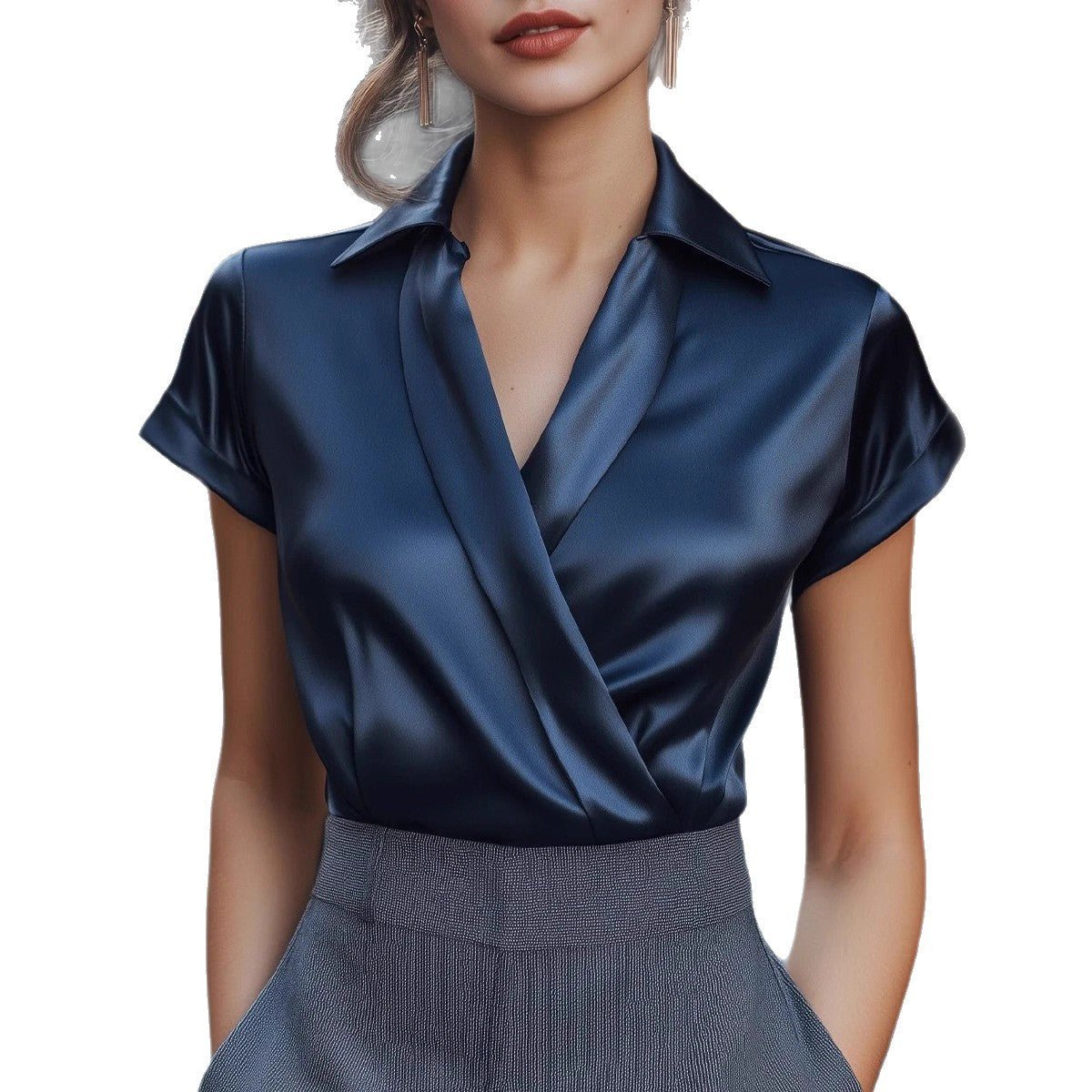 Womens Stylish French - style Shirt That Flatters Your Figure And Exudes Youthful Energy - Eshtree