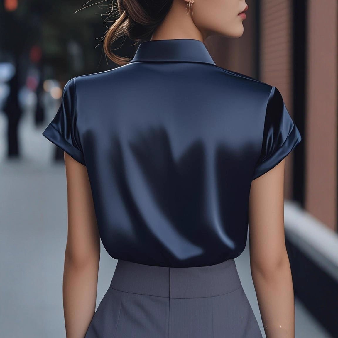 Womens Stylish French - style Shirt That Flatters Your Figure And Exudes Youthful Energy - Eshtree