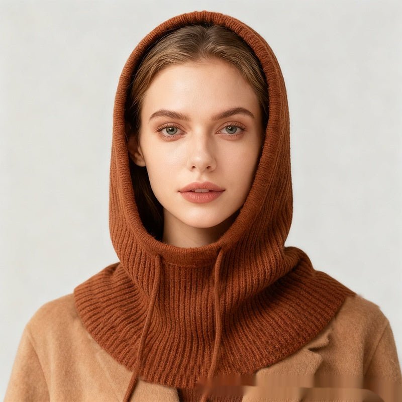 Women's Winter Retro Drawstring Knitted Hat - Eshtree