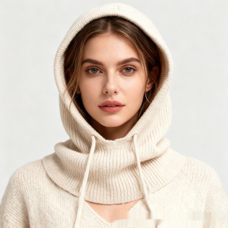 Women's Winter Retro Drawstring Knitted Hat - Eshtree