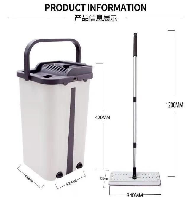 Wring Mop Bucket For Wash Floor Squeeze Lazy Mops Head Home For Cleaning Floors Wash House Cleaner Lightning Offers Kitchen Spin - Eshtree